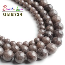Wholesale Dark Gray Persian Cloud Jades Stone 6 8 10mm Round Loose Spacer Beads For Jewelry Making DIY Bracelet Necklace 15 Inch 2024 - buy cheap