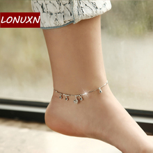 21cm famous brand Bell Anklet Fine Jewelry Genuine 925 Sterling Silver Anklets Women Fashion Jewelry Anklet female models simple 2024 - buy cheap