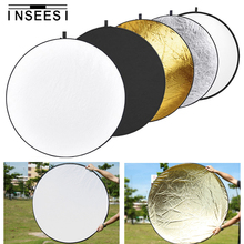 110cm 43" 5 in 1 Portable Collapsible Light Round Reflector & Carry Bag for Studio Outdoor Multi Photo Disc Photography Lighting 2024 - buy cheap