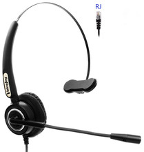 Monaural Noise Canceling office Headset with RJ9 /RJ11 plug telephone headset for call center office phones 2024 - buy cheap