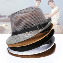 Chapéu de palha de aba larga, chapéu esportivo para homens e mulheres, chapéu de sol e praia de verão, chapéus para caminhadas ao ar livre 2024 - compre barato