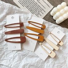 Women Hair Accessories Hollow Geometric Waterdrop Hair Clips Vintage Handmade Wood Hairpins Barrettes Styling Tool 2024 - buy cheap