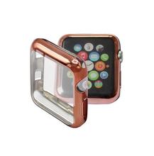 Резиновый чехол для Apple Watch Series 4 3 2 1 защитный чехол для iWatch 40 мм 44 мм 38 мм 42 мм полный экран 2024 - купить недорого