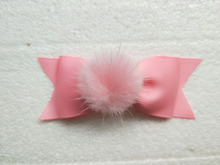 10 pcs girl 4 inch hair bows clips  pom pom fur pompon headwear pompoms hair accessories Hairpins 2024 - buy cheap