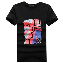 Camiseta de manga corta para hombre, camisetas nuevas de moda de estilo veraniego, camiseta de marca ajustada con estampado de pérdida, camiseta de moda de algodón 2024 - compra barato