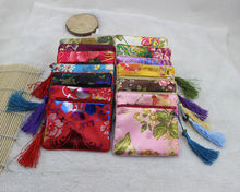 Wholesale10pcs chinês seda Handmade do Vintage bolsa da moeda bolsa de jóias Gift Bag 2024 - compre barato