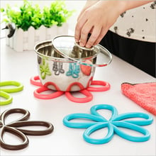 1 Piece pvc dining table placemat coaster kitchen accessories mat cup bar mug cute flower drink pads 2024 - buy cheap