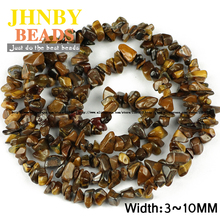 JHNBY Tiger Eye Stone Irregular Gravel beads High quality Natural Stone beads Long 85cm Chips beads Jewelry bracelet making DIY 2024 - buy cheap