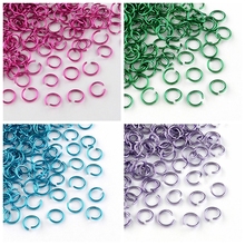 PandaHall 400pcs 6x0.8mm Metal Soft Light Aluminum Wire Open Jump Ring Split Rings Jumprings for Jewelry Findings Discount 2024 - buy cheap