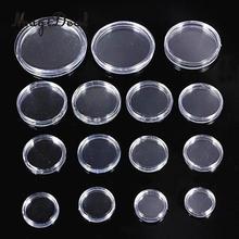 MagiDeal 100Pcs/Lot Boxed Coin Capsules Coin Case Transparent Color 18mm/23mm/27mm/32mm/38mm/40mm/45mm/50mm 2024 - buy cheap