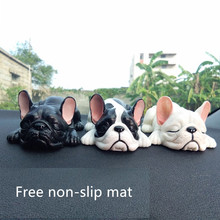 Cute French Bulldog Sculpture Dog Statue Figurine Collection Ornament Resin Crafts Home Furnishings Car Decoration Ornament 2024 - buy cheap
