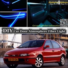 Для Fiat Brava / Bravissimo / Bravo внутренняя настройка освещения, атмосфера, оптоволоконная лента, освещение дверной панели 2024 - купить недорого