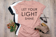 Let Your Light Shine T-Shirt Christian Tee Scripture Slogan Top Funny Short Sleeve Letter Grunge Hipster Tee Olive Clothes shirt 2024 - buy cheap