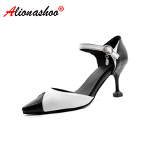 2019 New high heels sandals women Ankle Strap Summer Shoes Woman Chaussures Femme Open Toe Women sandalias mujer Plus Size 34-48 2024 - buy cheap