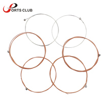 High Quality 6pcs Acoustic Guitar Strings String Set Steel Phosphor Bronze Color Alloy Wound 1st-6th (.011-.052) 2024 - buy cheap