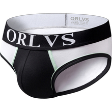 ORLVS homens roupa interior briefs sexy gay mens breve bolsa de algodão dos homens underwear masculino cueca calcinha do biquíni cuecas OR07 2024 - compre barato