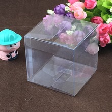 200 Pçs/lote 6*6*6 CM Em Branco PVC Transparente Caixas de Presente Caixa de Embalagem de PVC Transparente À Prova D' Água Transportar Casos caixa De jóias/Doces/brinquedos 2024 - compre barato