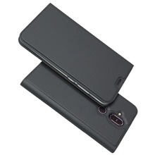 Funda de voltaje magnético para Nokia 8,1 7,1, carcasa ultrafina con ranura para tarjetas, bolsa para teléfono, funda con tapa de arena para Nokia 7,1 8,1 2024 - compra barato