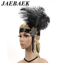 JAEBAEK 1920s-Diadema de plumas, accesorios de Gatsby 2024 - compra barato