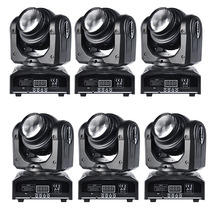 6pcs/lot Hot Sale 10W Cree RGBW Mini LED Beam Wash Moving Head Double Face DMX512 DJ Disco Party Wedding Stage Lighting Effect 2024 - buy cheap