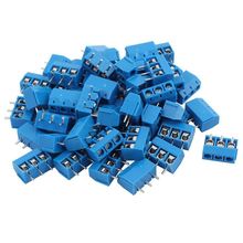 50 Pcs blue ABS KF301-2P 5.08mm 2 Pin Connect Terminal Screw Terminal Connector 2024 - buy cheap