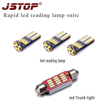 JSTOP 4piece/set Rapid led reading light car Trunk light 12V bulb c5w festoon led Interior lamp canbus w5w t10 led reading bulbs 2024 - buy cheap