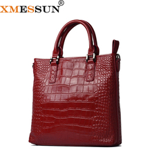 XMESSUN Women's Genuine Leather Handbag Ladies Shoulder Crossbody Bags 2021 High Quality Designer Tote Briefcase Dropship F177 2024 - buy cheap