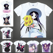 Coolprint anime japonês camisa acel mundo t-shirts multi-estilo manga curta kuroyukihime, kuroyuki hime cosplay traje kawaii 2024 - compre barato