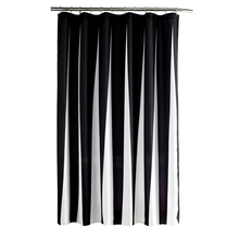 Preto e branco listras verticais poliéster tecido impermeável cortina de chuveiro decoração do banheiro 2024 - compre barato