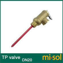 Free Shipping 1 pcs of 3/4" DN20 Brass TP Valve, temperature pressure relief valve 2023 - купить недорого