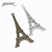 Yucozinhar 3 pingentes antigos da torre eiffel, para fazer jóias artesanais, 70*37mm e15 2024 - compre barato