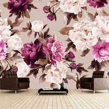 Custom floral wallpaper,Rose watercolor,3D retro painting for living room bedroom sofa backdrop waterproof wallpaper 2024 - buy cheap