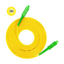 SC-APC to SC-APC 9/125 Singlemode Fiber Patch Cable 3M Jumper Cable 9 Microns APC Polish Yellow Jacket OFNR Riser-Rated For Long 2024 - buy cheap