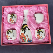 Jingdezhen, blue and white ink and porcelain, Japanese sake, (ladies and wind) wine set. 2024 - buy cheap