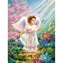 diamond painting cross stitch crystal square diamond painting sets decorative full diamond embroidery baby angel KBL 2024 - buy cheap