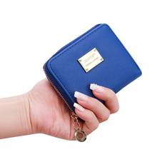 ISHOWTIENDA  Women Leather Small Wallet Card Holder Zip Coin Purse Clutch Handbag  monedero mujer  #A40 2024 - buy cheap