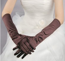 10pc/ lot 38cm 20color Women lady dancing performance long brown coffee gloves fashion evening party  glove free shipping 2024 - buy cheap