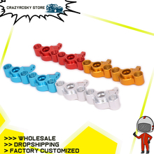 Portador del eje de dirección de aluminio, 2 uds., bloques para 1/16 Rc Hobby Car Hsp Monster Truck y de campo corto 86613 86013 86013 94286 2024 - compra barato