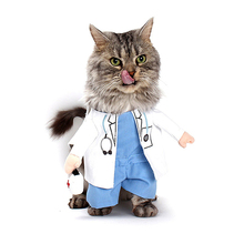 Pet Halloween Doctor Costume Dog Jeans Clothes Cat Funny Apperal 2024 - buy cheap