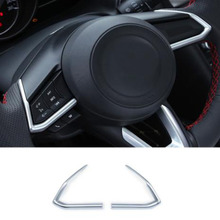 ABS Matte For Mazda CX-8 CX8 2017 2018 2019 Accessories Car Styling Steering Wheel Interior Kit Trim Lamp Frame Cover Sticker 2024 - buy cheap