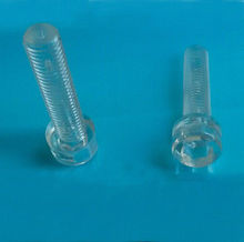 M8 x 10mm Hex Socket Cap Head Acrylic Screw Polycarbonate Bolt Hexagonal Clear 15Pcs 2024 - buy cheap