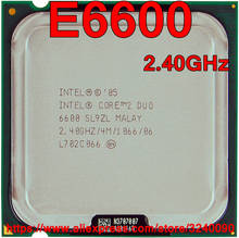 Оригинальный процессор Intel CPU CORE 2 DUO E6600 2,40 ГГц 4M 1066 МГц двухъядерный разъем 775 Быстрая доставка 2024 - купить недорого