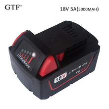 18V 5.0A 5000mah Rechargeable Li-Ion Battery Portable Replacement Battery Backup Battery For Milwaukee M18 Tool battery 2024 - buy cheap