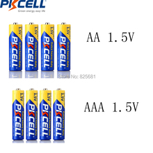 16 шт комбайн PKCELL 1,5 V цинковый углеродный аккумулятор 8 шт ( AAA R03P 45 мин + AA R6P 105 мин ) 2024 - buy cheap
