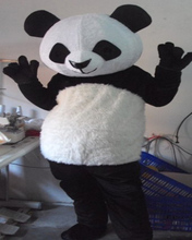 cheap plush Panda Bear Mascot Costume Fancy Dress Adult Suit 2024 - buy cheap