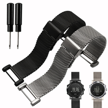 Watch accessories WATCHBANDS, High quality stainless steel strap applicable SUUNTO CORE series 2024 - buy cheap