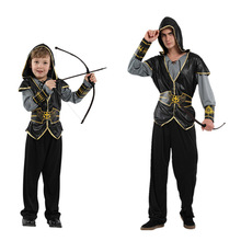 Halloween party cosplay kid boy adult men hunter costume huntsman clothes fancy Dress for Adult children 2024 - buy cheap