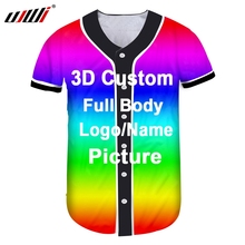 UJWI Online Shopping Casual Summer Men Baseball Shirt 3d Custom Full Printing Oversized Sports Hawaian Shirt 2024 - buy cheap