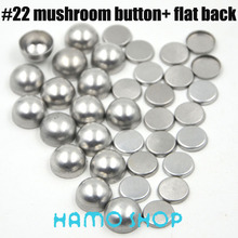 Free Shipping 100 Sets/lot #22 Mushoroom Shape 1.3cm/13mm Jewelry Accessories Round Fabric Covered Cloth Button Cover Metal 2024 - buy cheap