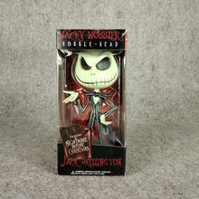 19cm The Nightmare Before Christmas Figure Jack Skellington Model Doll Bobble-Head Wacky Wobbier Jack Figure Toy 2024 - buy cheap